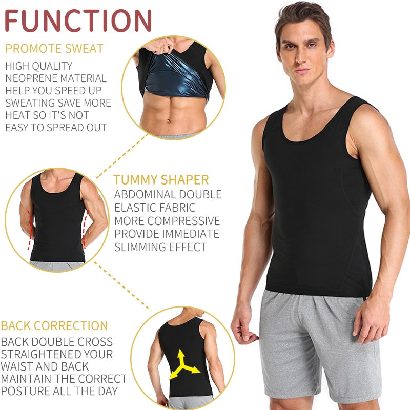 Unisex Sweat Sauna Body Shaper Vest